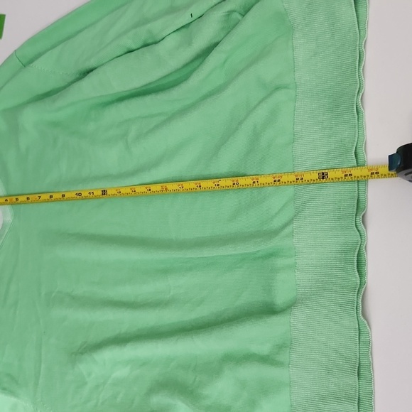 Cremieux Sweater Mens Classic Size XL Green Padded Elbows Cotton V Neck - Picture 8 of 10